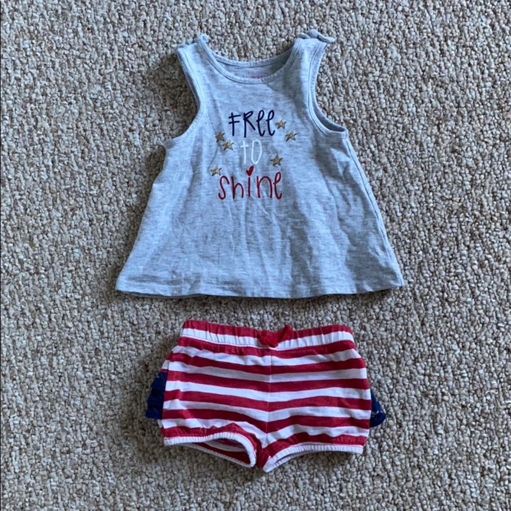 Nursery Rhyme patriotic summer outfit